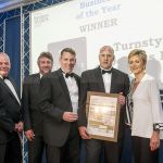 202 NDJ Business awards
North Devon Journal Business Awards 2017, High Bullen Hotel.
Winners of the Overall Business award Turnstyle Designs Ltd
Picture: Rob Tibbles Ref: BNRT20170525A-077_C